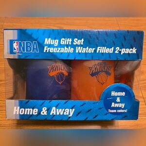 NBA Knicks Blue and Orange Mug Set